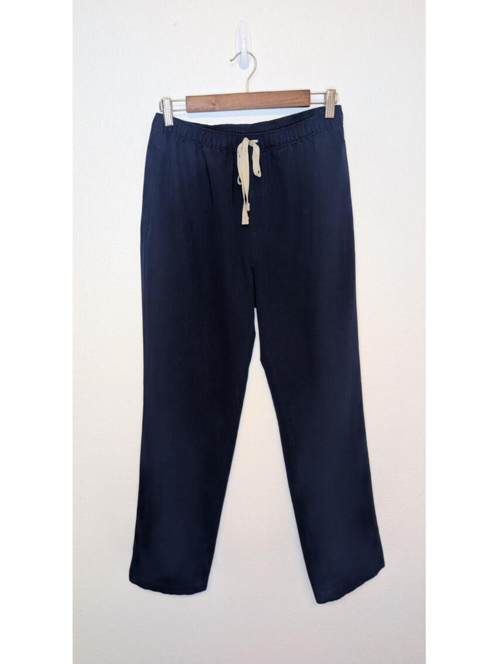 Figs Technical Collection Pants Womens Small Navy Blue Drawstring Stretch Scrub